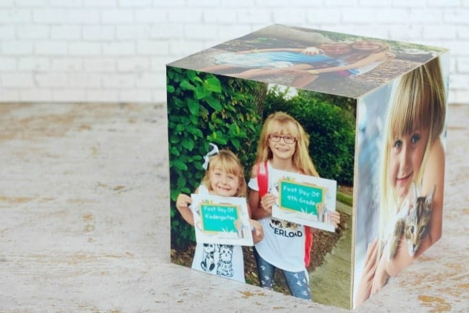 DIY photo cube gift