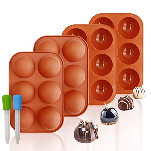 4 Pack Silicone Baking Mold for Making Hot Chocolate Bombs