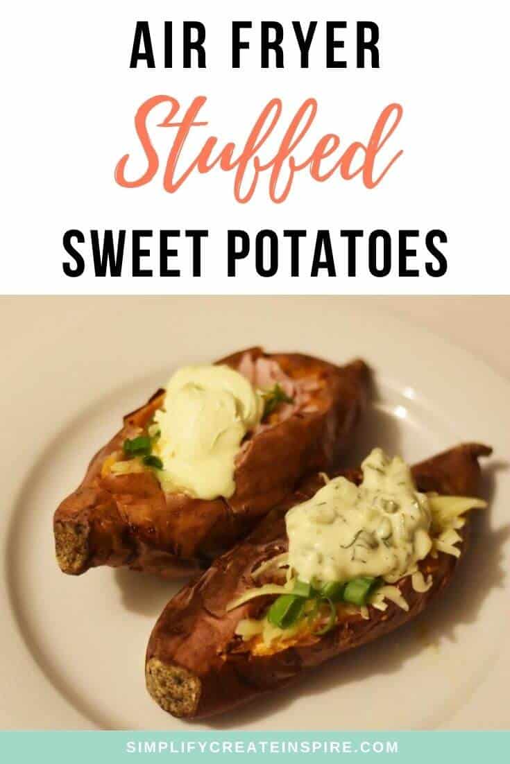 Air Fryer Baked Sweet Potatoes