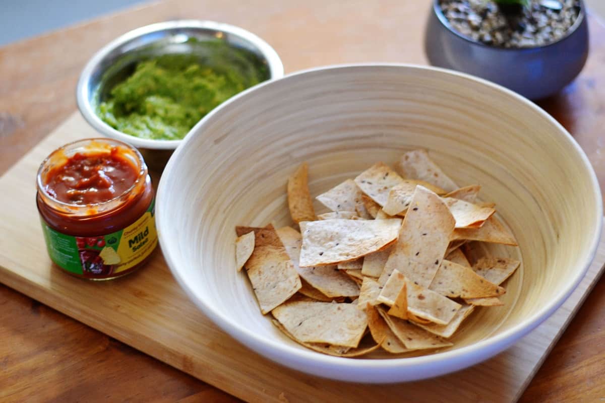 Air fryer tortilla chips