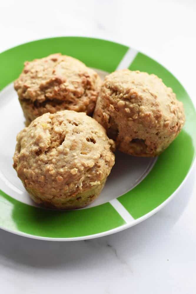 oat banana applesauce muffins recipe