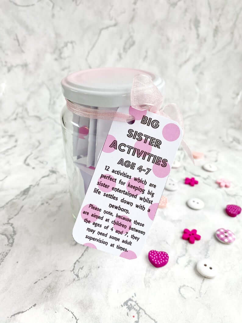 big sister activity jar