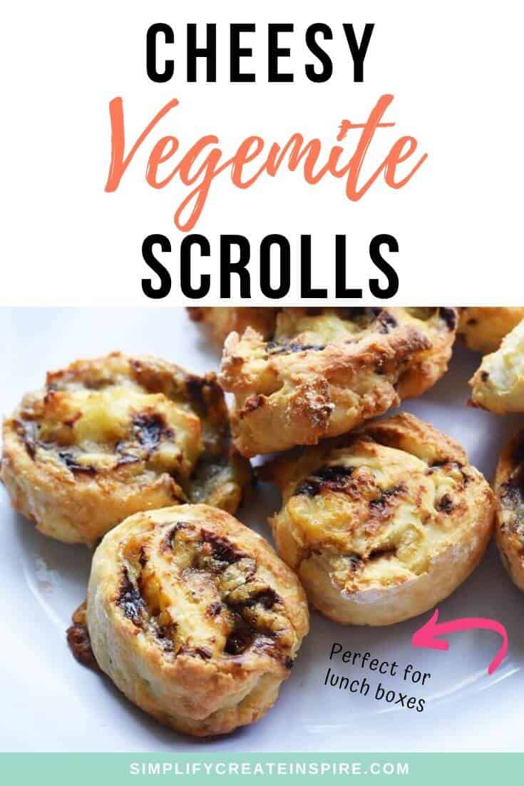 Cheesy Vegemite scrolls