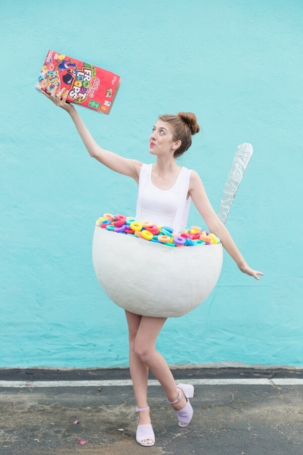 paper mache cereal bowl costume