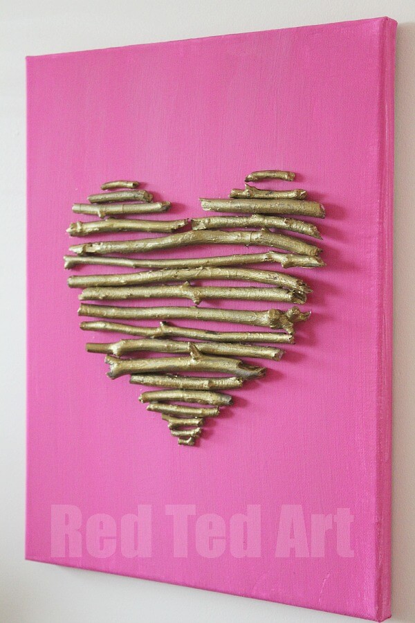 heart canvas gift