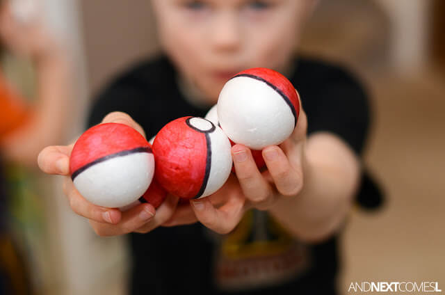 styrofoam poke balls