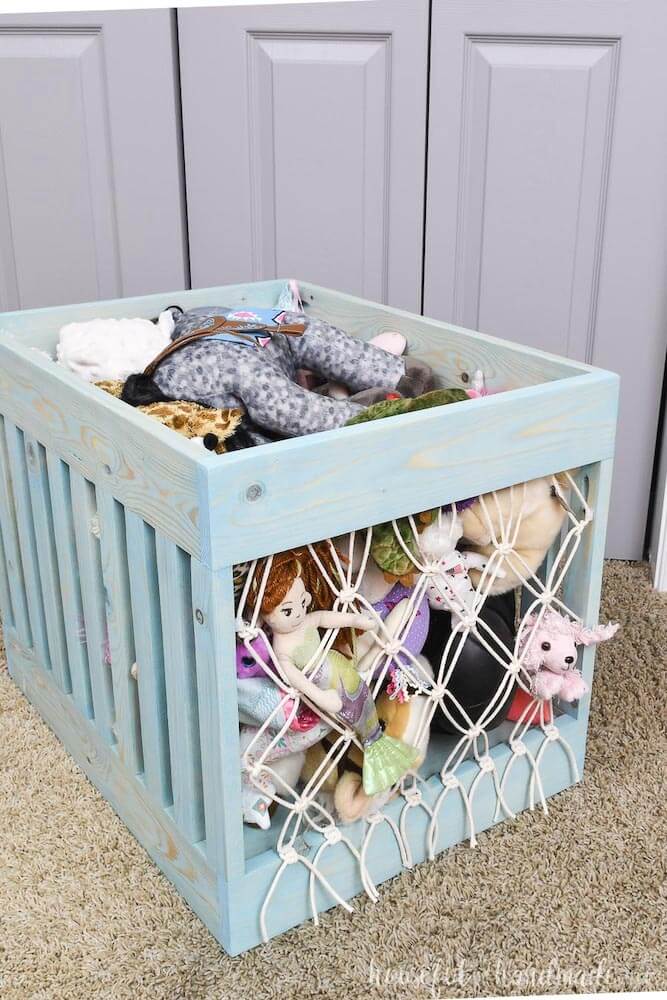 macrame soft toy crate