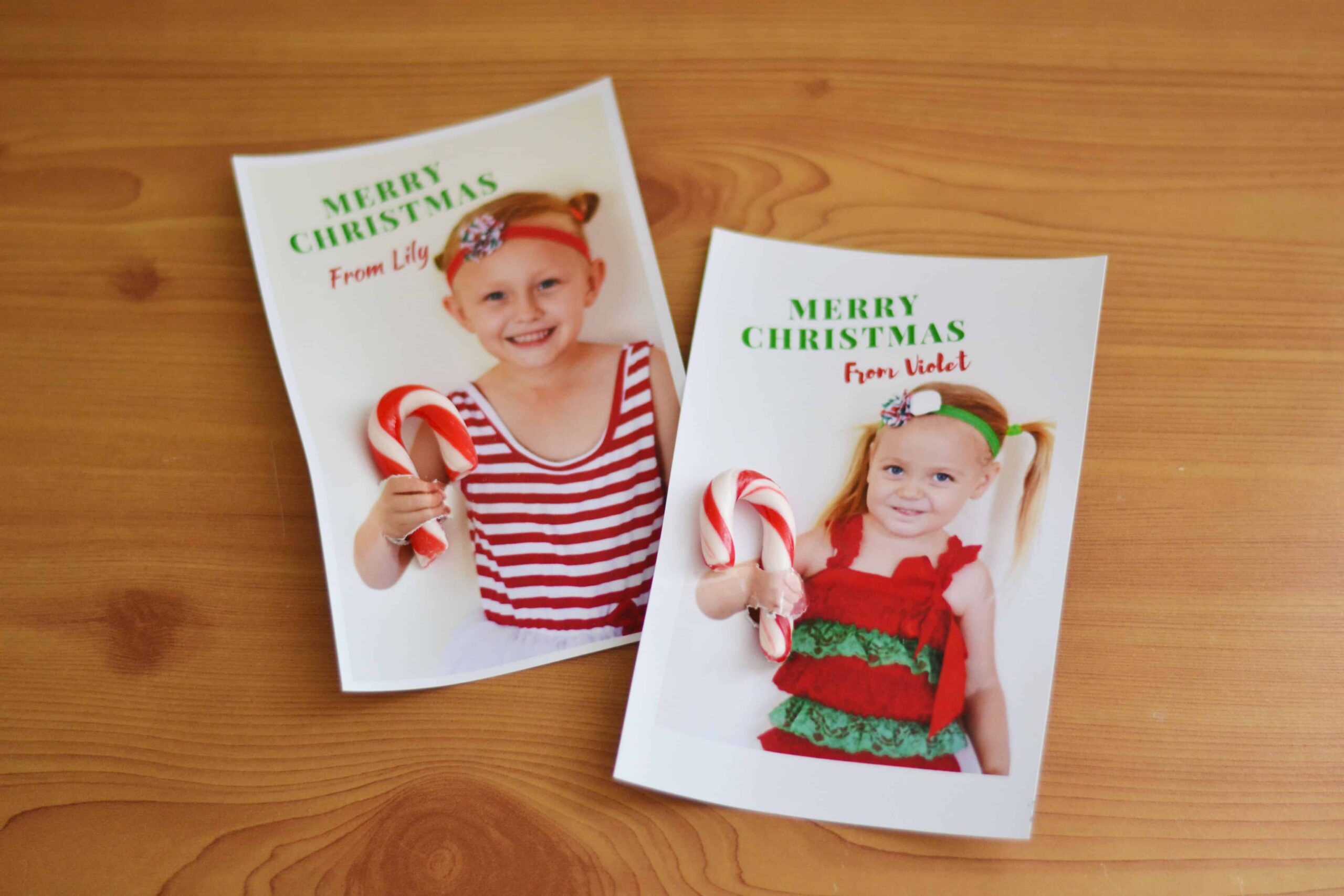 DIY Christmas Postcards With Photos