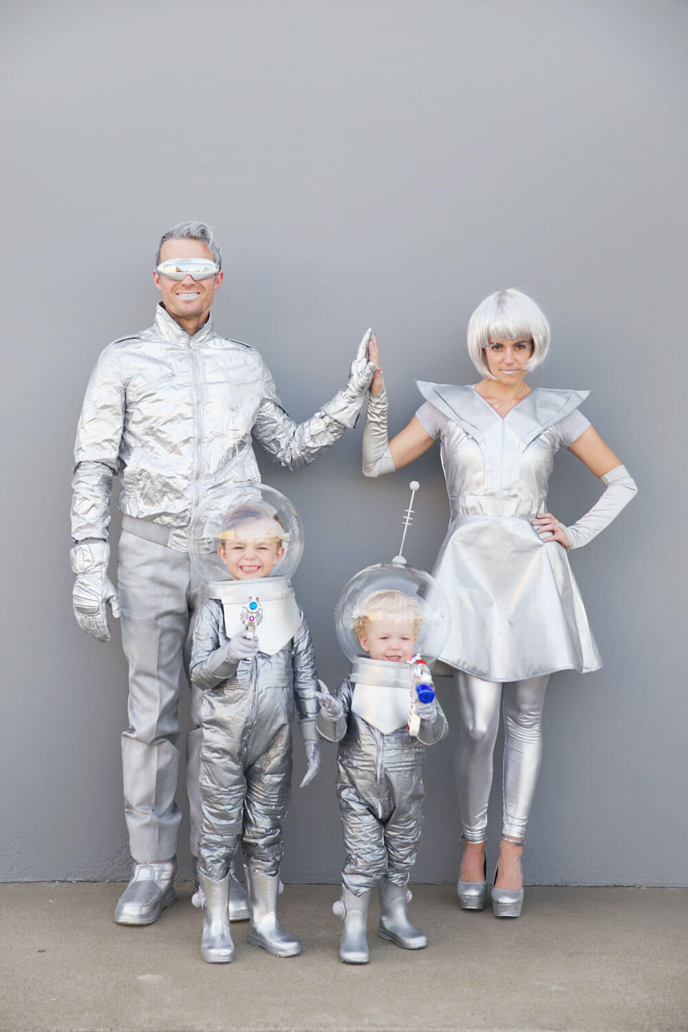 diy space costume for families