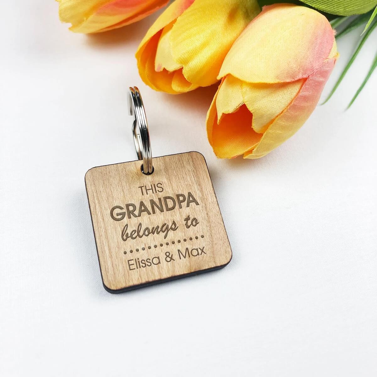 grandpa keyring from grandkids