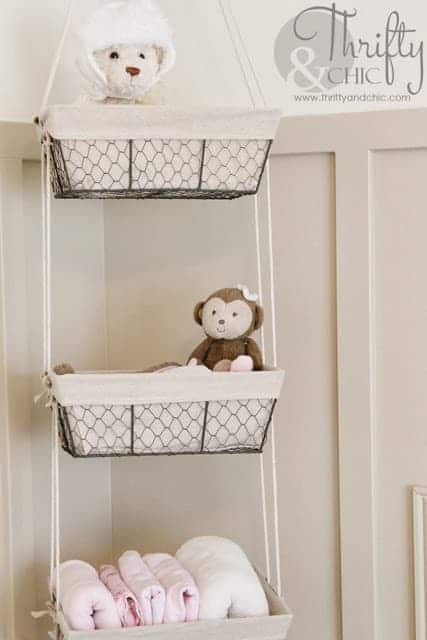 hanging toy baskets for nursery