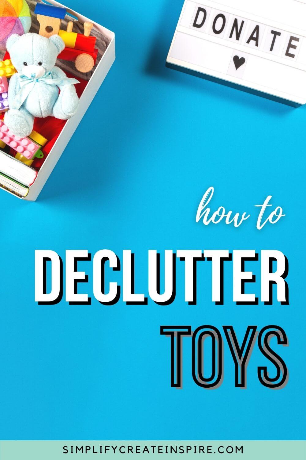 how to declutter toys - decluttering with kids