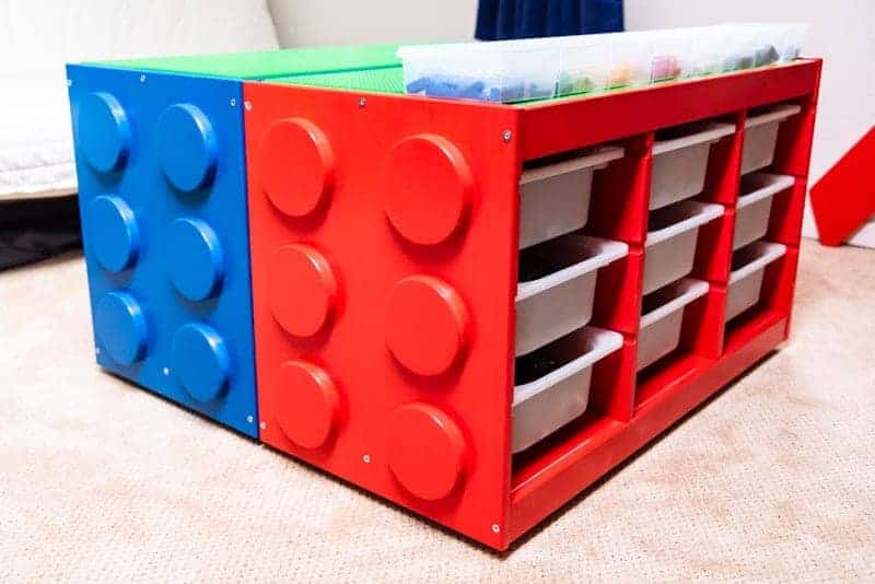 IKEA lego table trofast hack