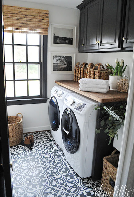 modern laundry makeover