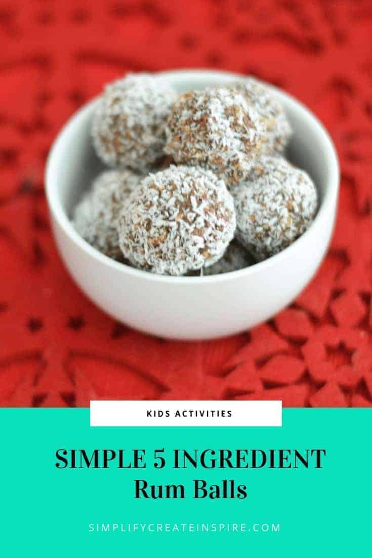 Simple Rum Balls Recipe with only 5 ingredients