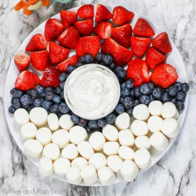 poke ball fruit and dip platter