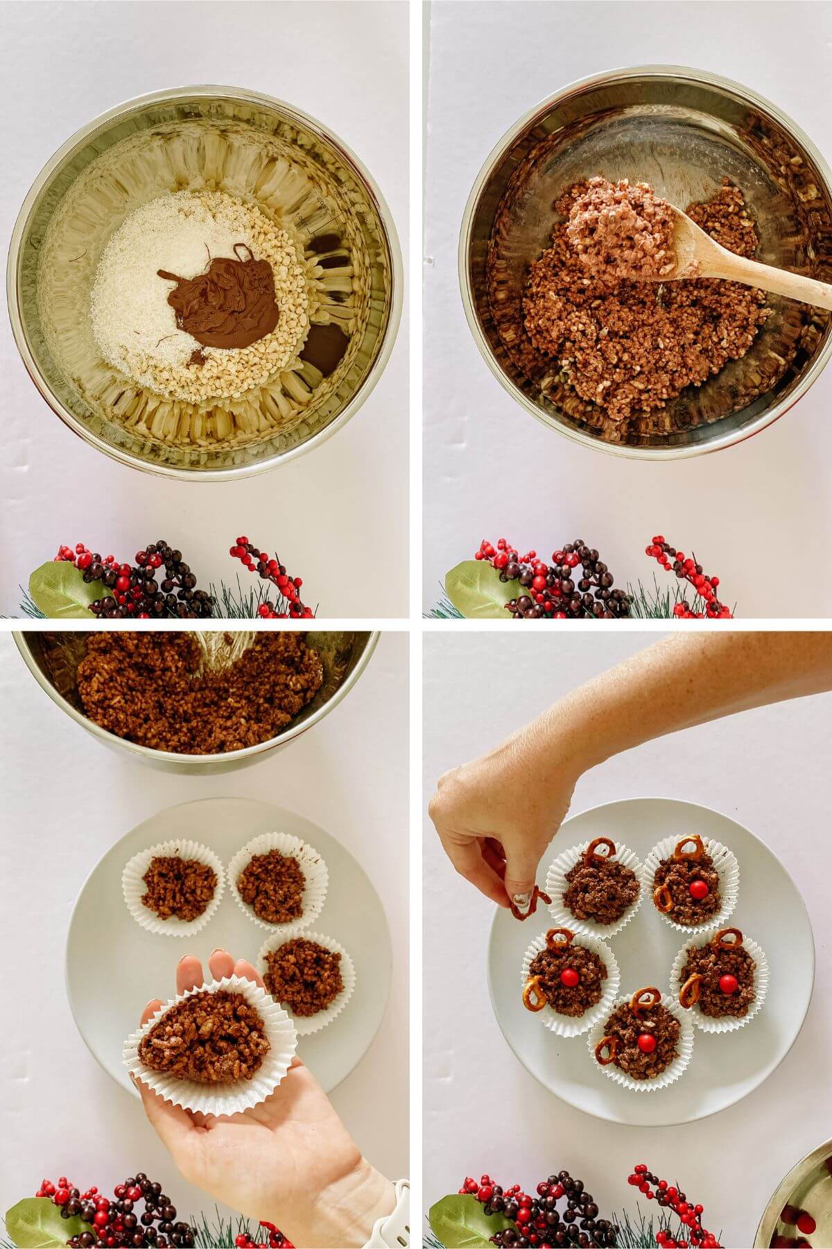 how to make chocolate reindeer crackles