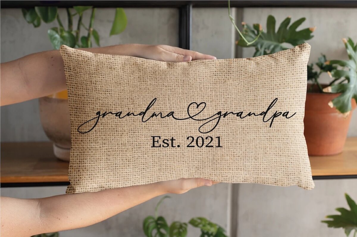 personalised grandparent pillow