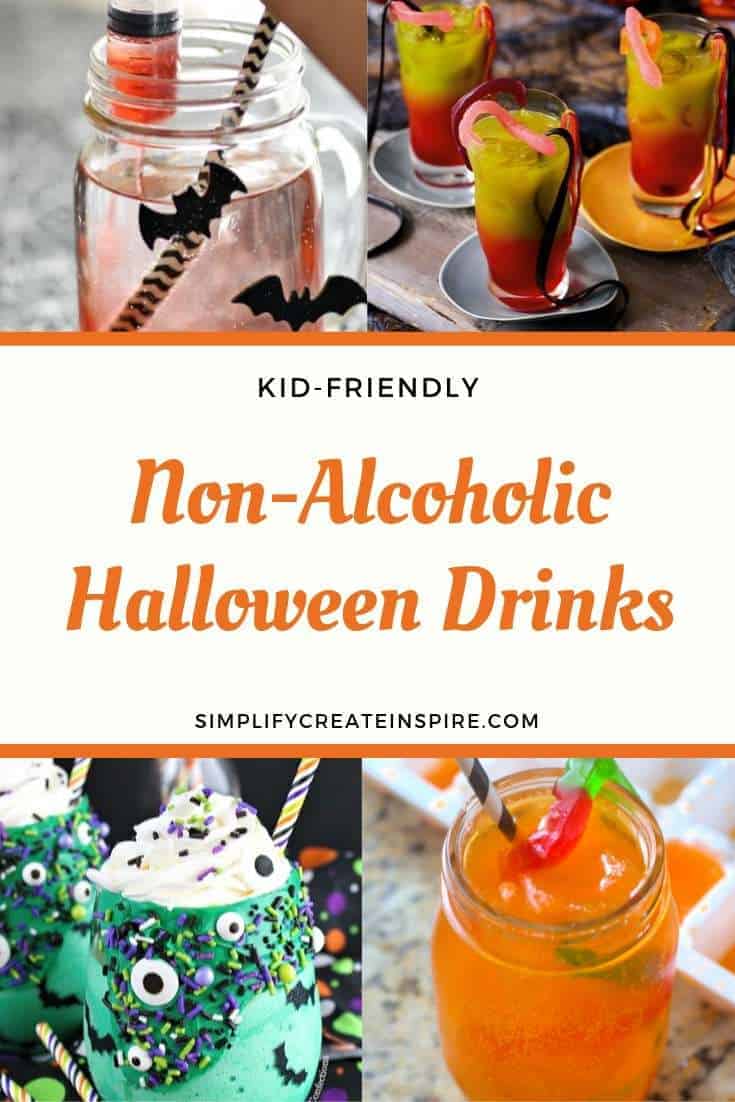 Fun kid friendly Halloween mocktails