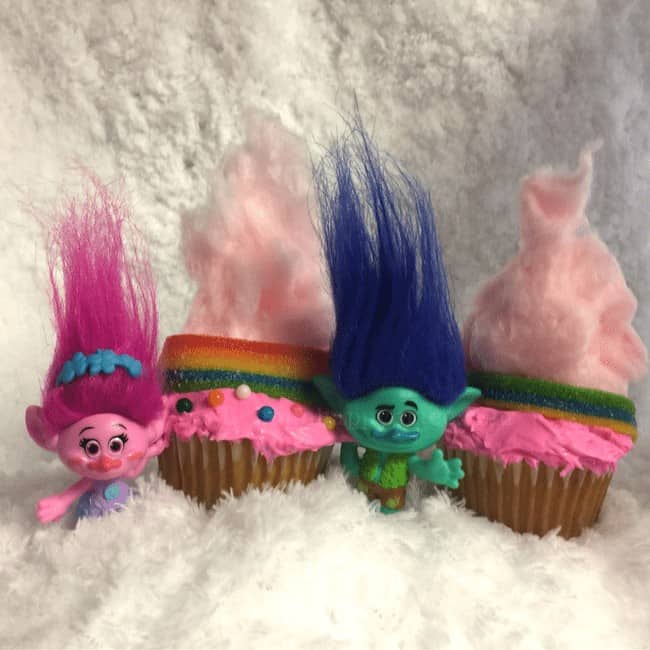 Trolls cupcakes