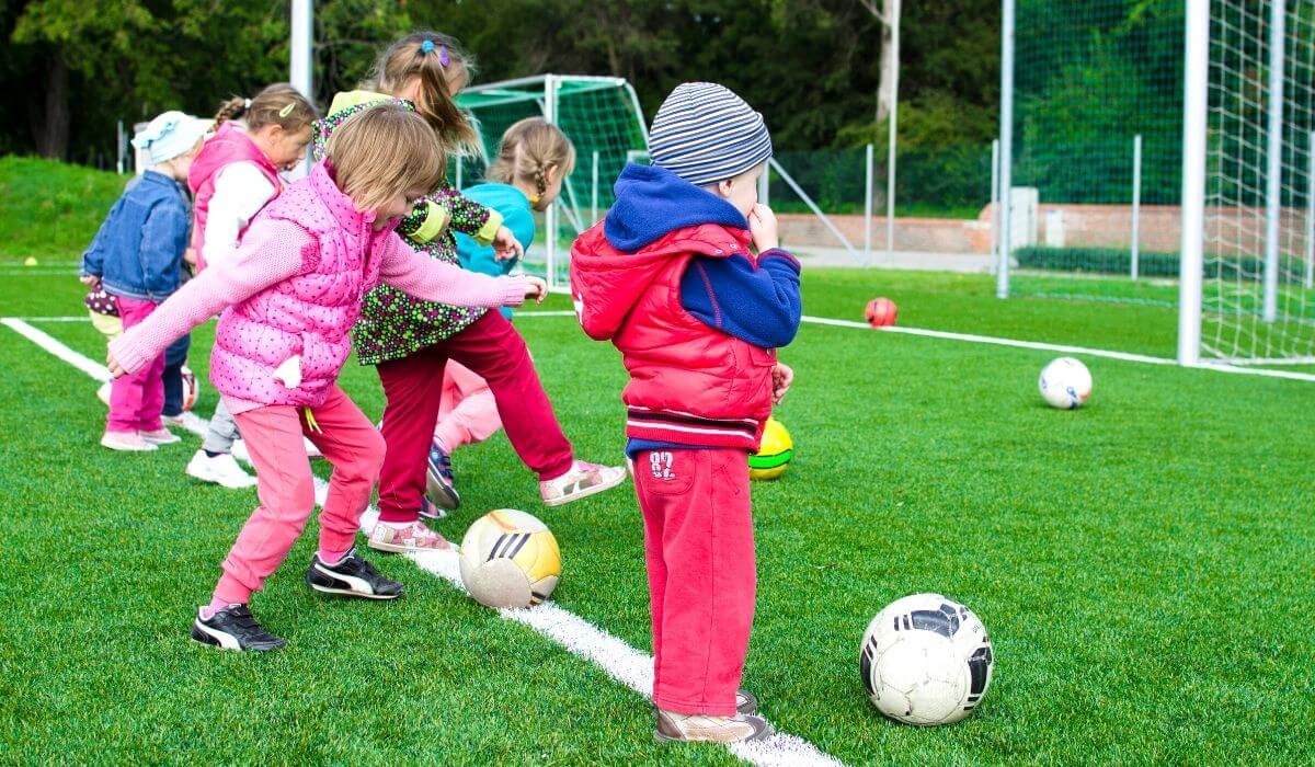 kids playing soccer