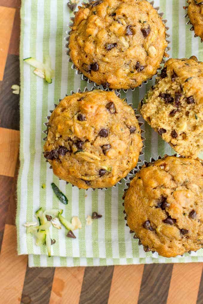 zucchini chocolate chip muffins