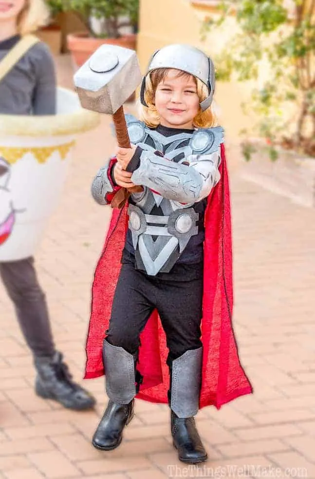 DIY Thor costume - reading is my super power