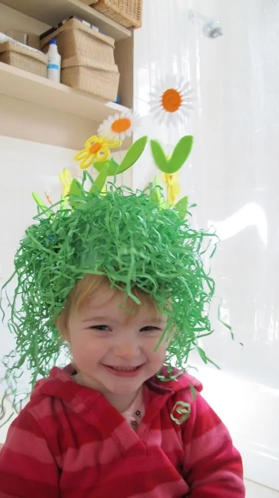 Spring grass easter hat ideas