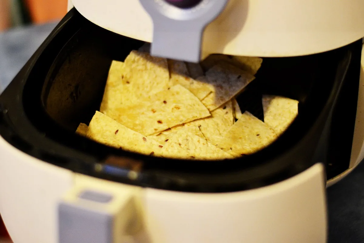 Flour tortillas in the air fryer