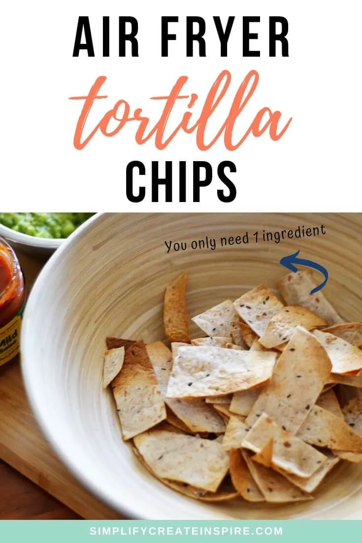 Air fryer tortilla chips