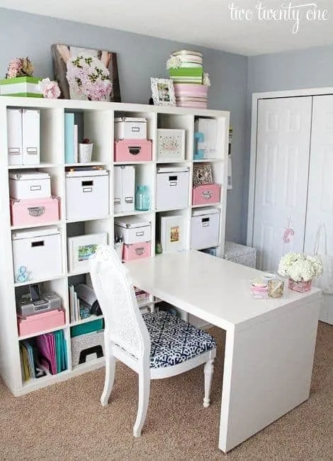 Ikea Kallax Inspiration & Hacks for every room. Ikea Kallax desk