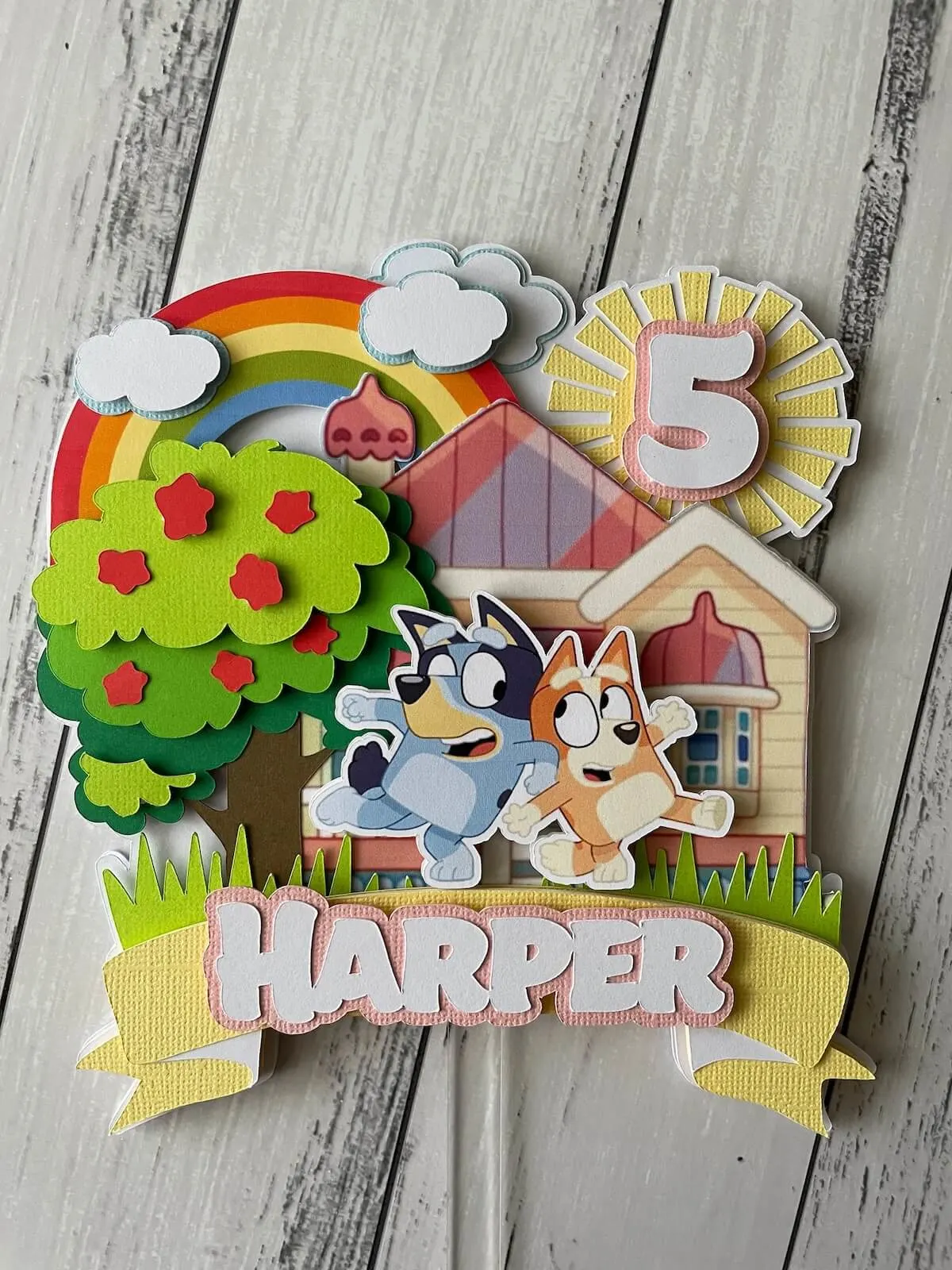 bluey cake topper