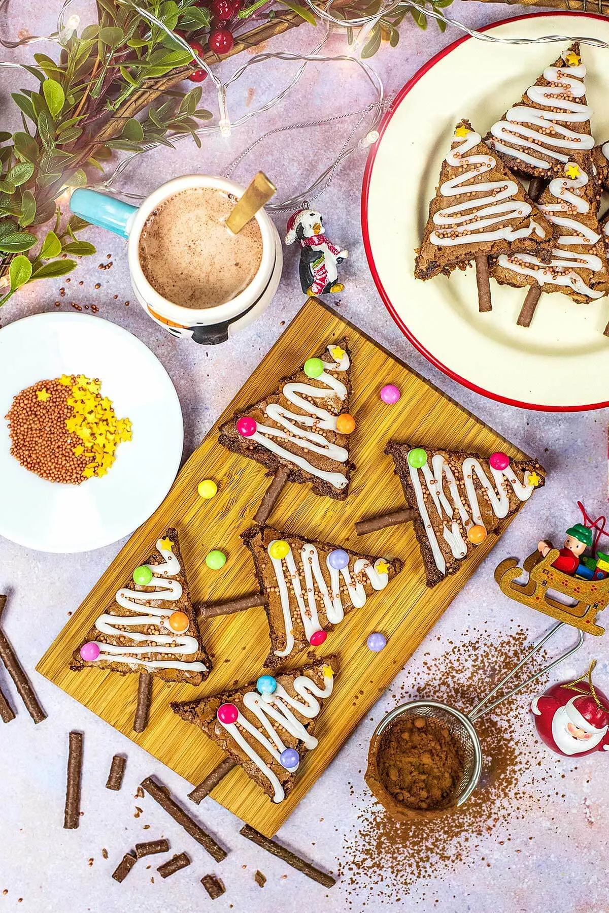 christmas tree brownies