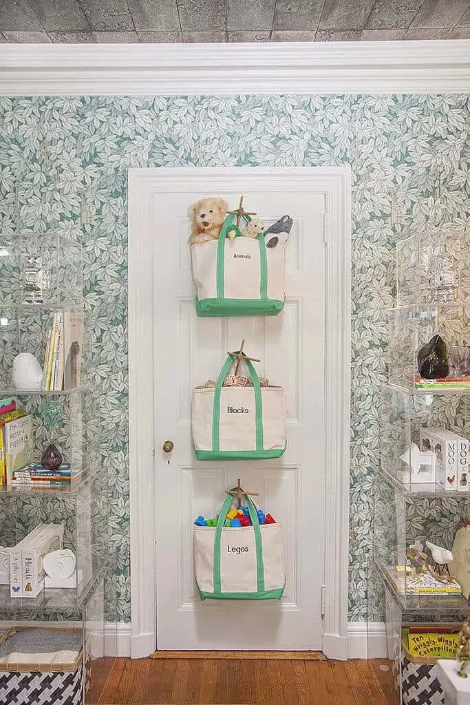 Behind the door storage ideas for toys