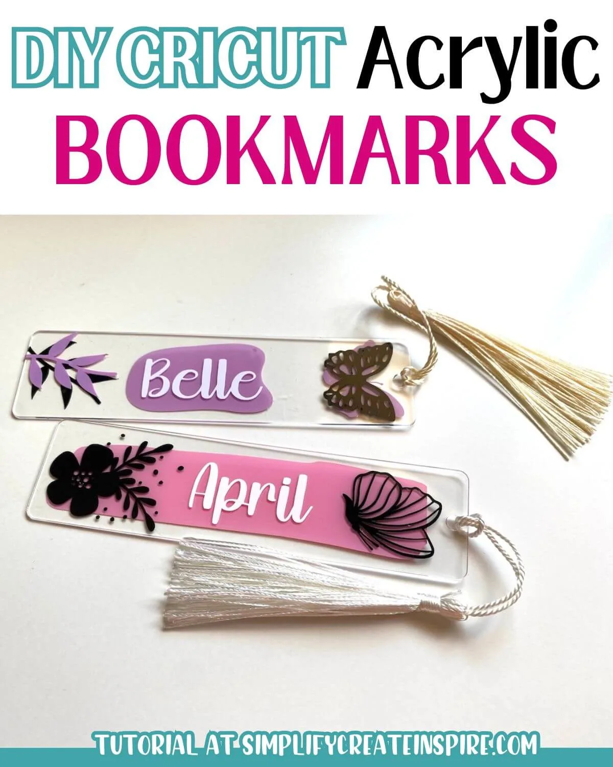 How to make DIY Acrylic bookmarks with cricut joy.