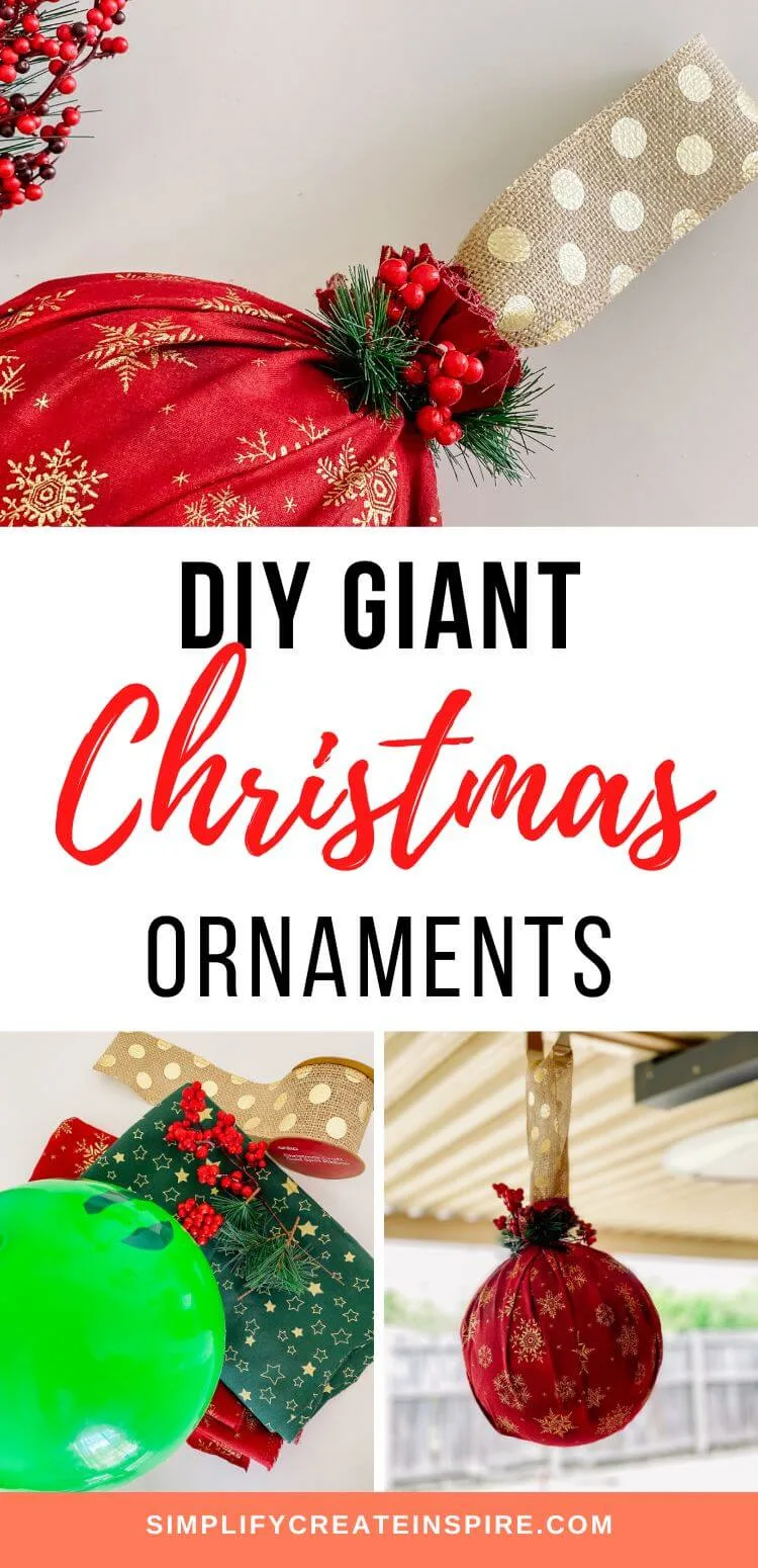 diy giant christmas ornaments