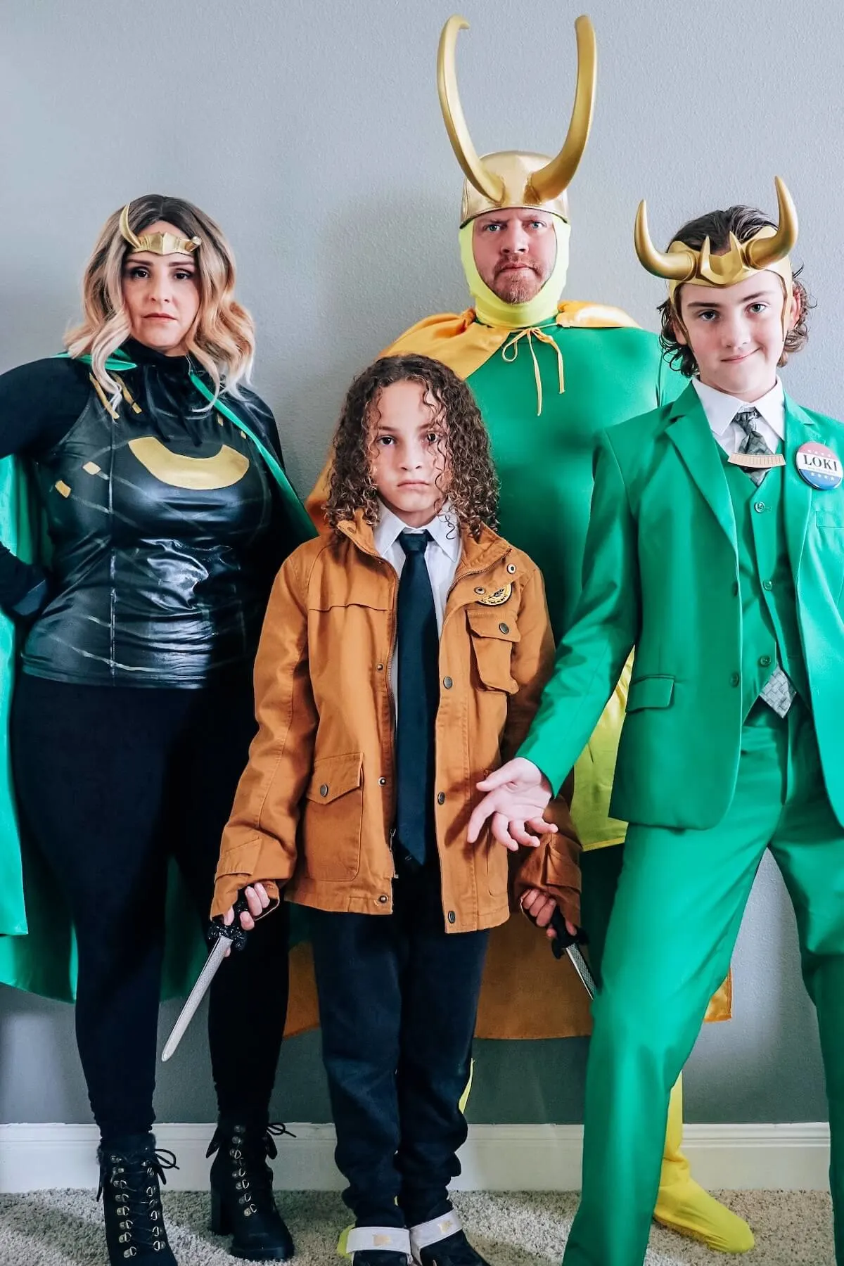 DIY loki variant costumes