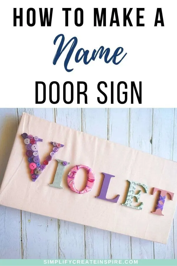 diy name sign