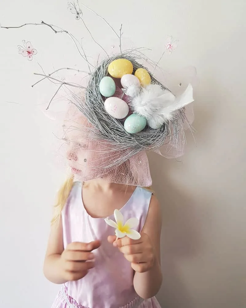 Birds nest easter bonnet