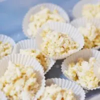 White chocolate crackles no copha recipe