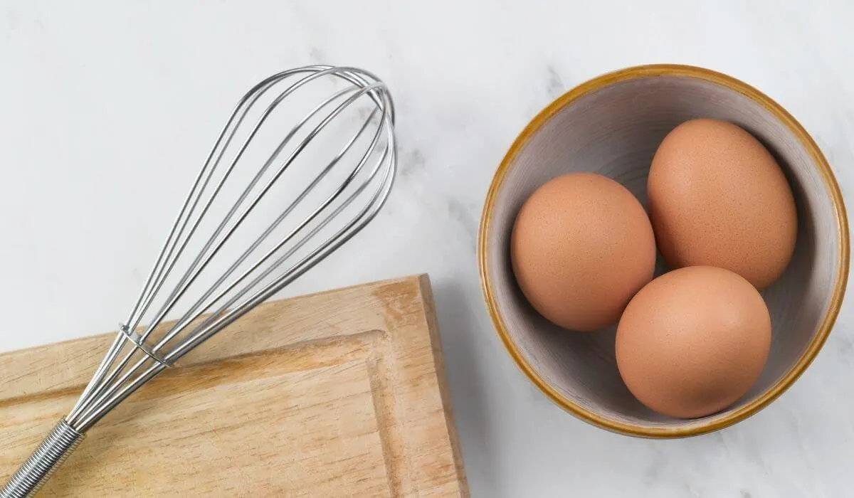 eggs and whisk