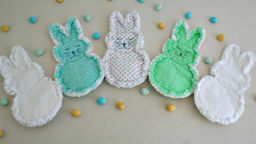 rag quilt bunnies