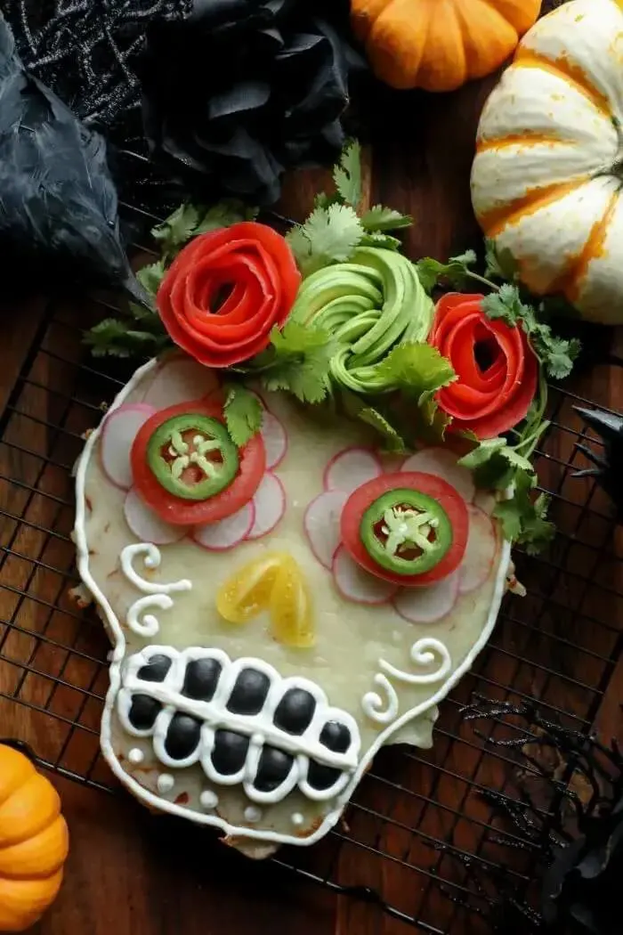 halloween pizzas