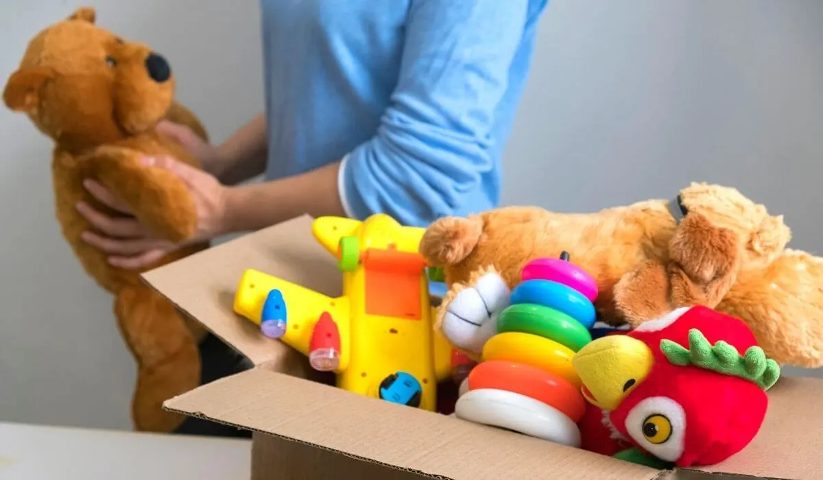 decluttering baby toys