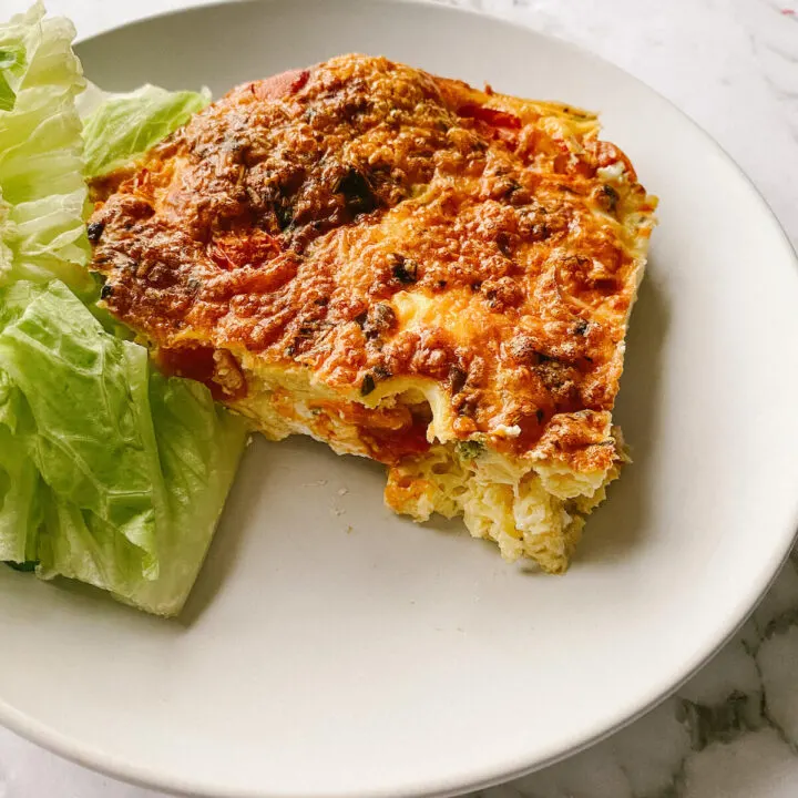 oven baked tomato frittata