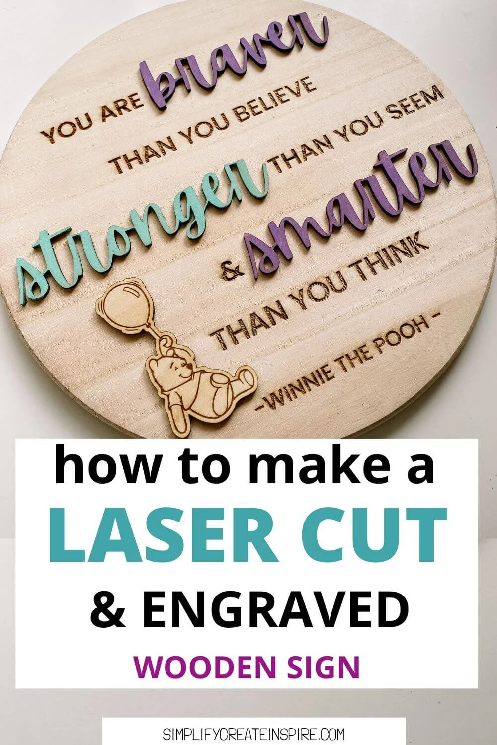 pinterest image - how to make laser cut wood signs