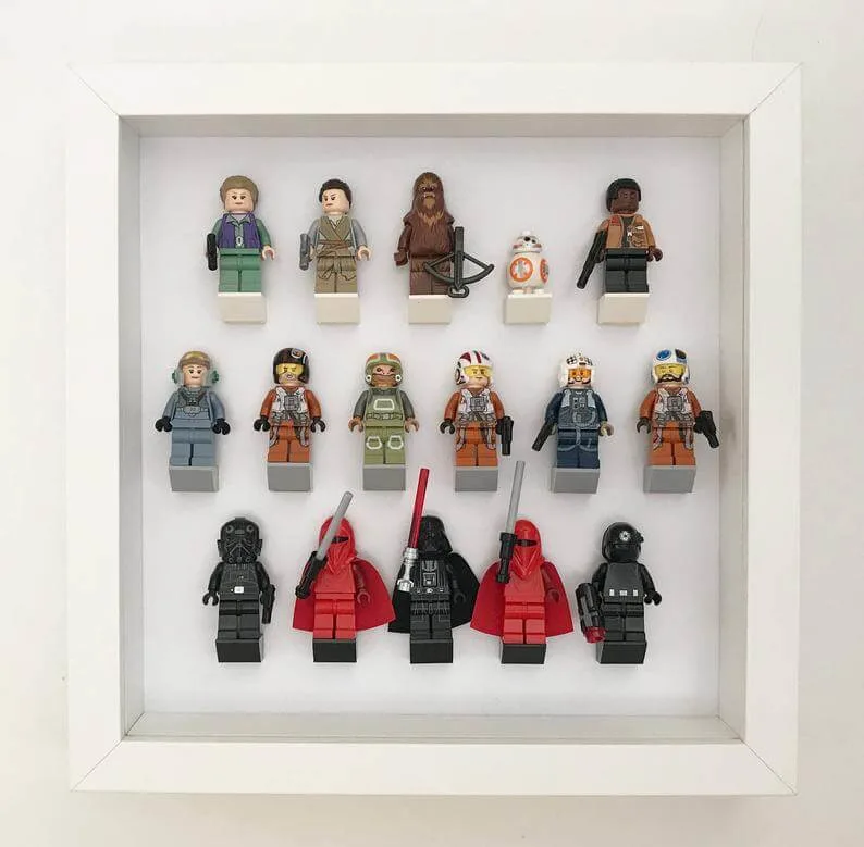 lego minifigure storage frame