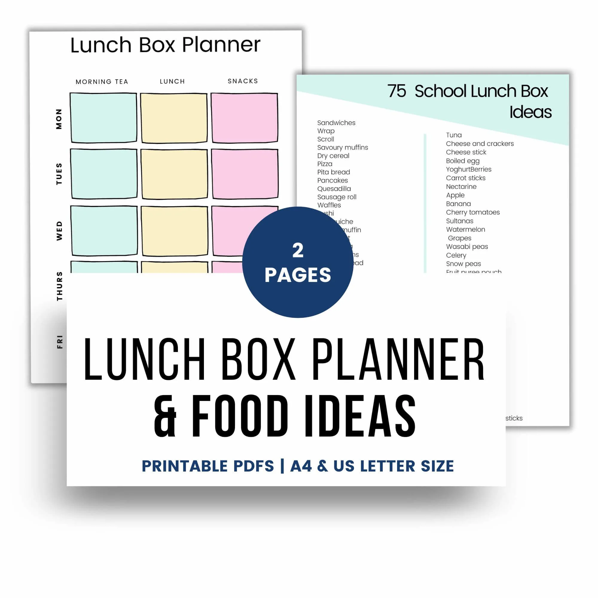 lunch box planner