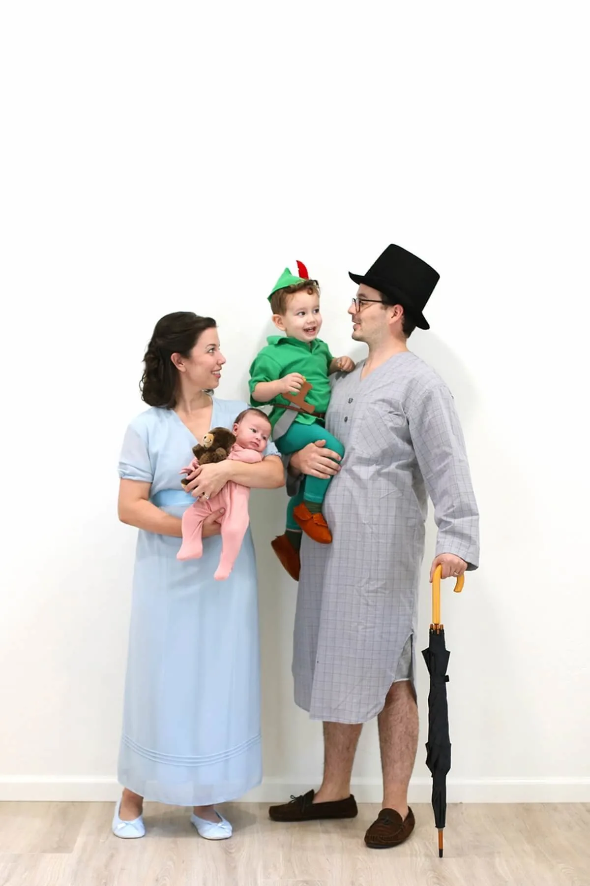 diy peter pan family costume