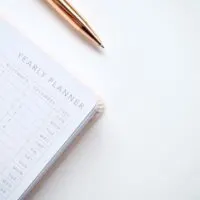 SEtting up a planner for the new year